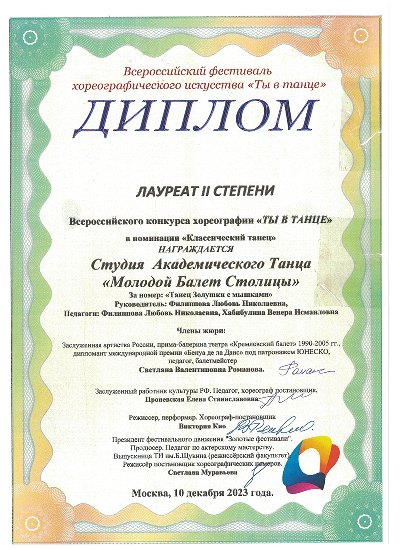 Лауреат II степени